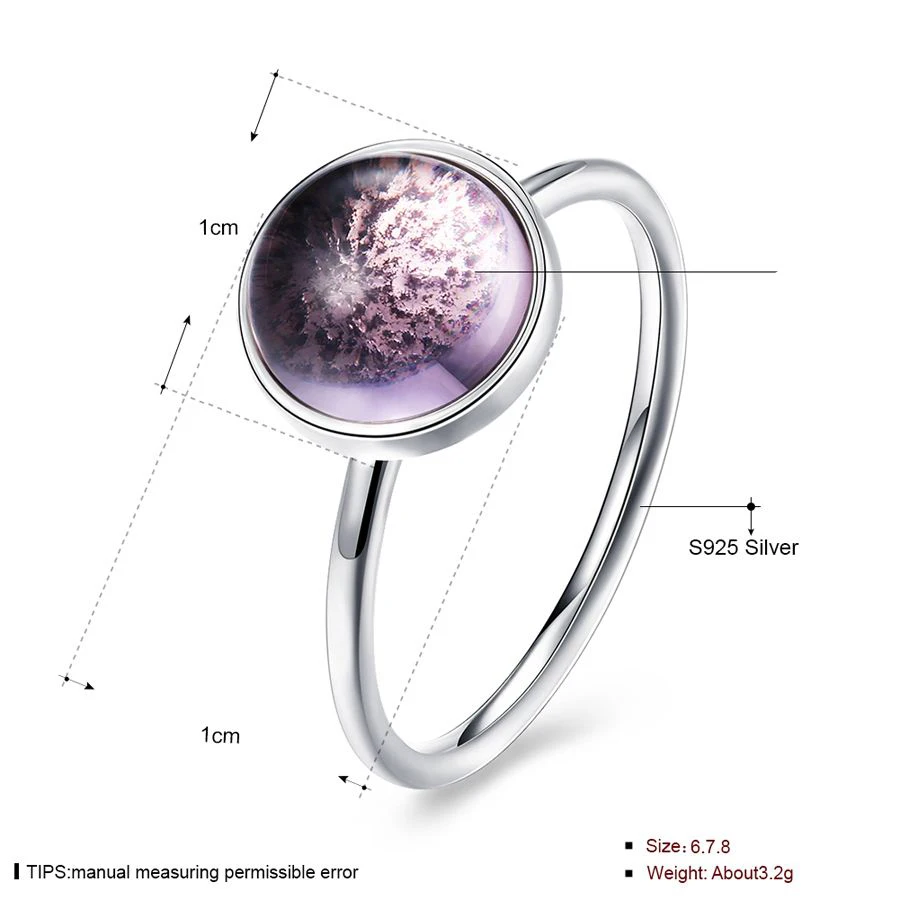 WYBEADS 925 Sterling Silver Crystal Stone Rings With Poetic Finger Ring For Women Wedding Engagement Party Fashion Jewelry | Украшения и