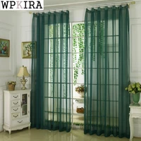 solid yarn curtains window tulle curtains for living room bedroom kitchen modern sheer curtains treatments voile drapes 184d