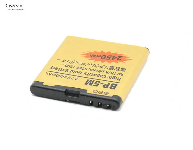 Ciszean BP-5M 2450 мАч телефон Золото Замена Батарея для Nokia 7390 5610XM 5611XM 5700XM 5710XM 6110C 6200C 6500S