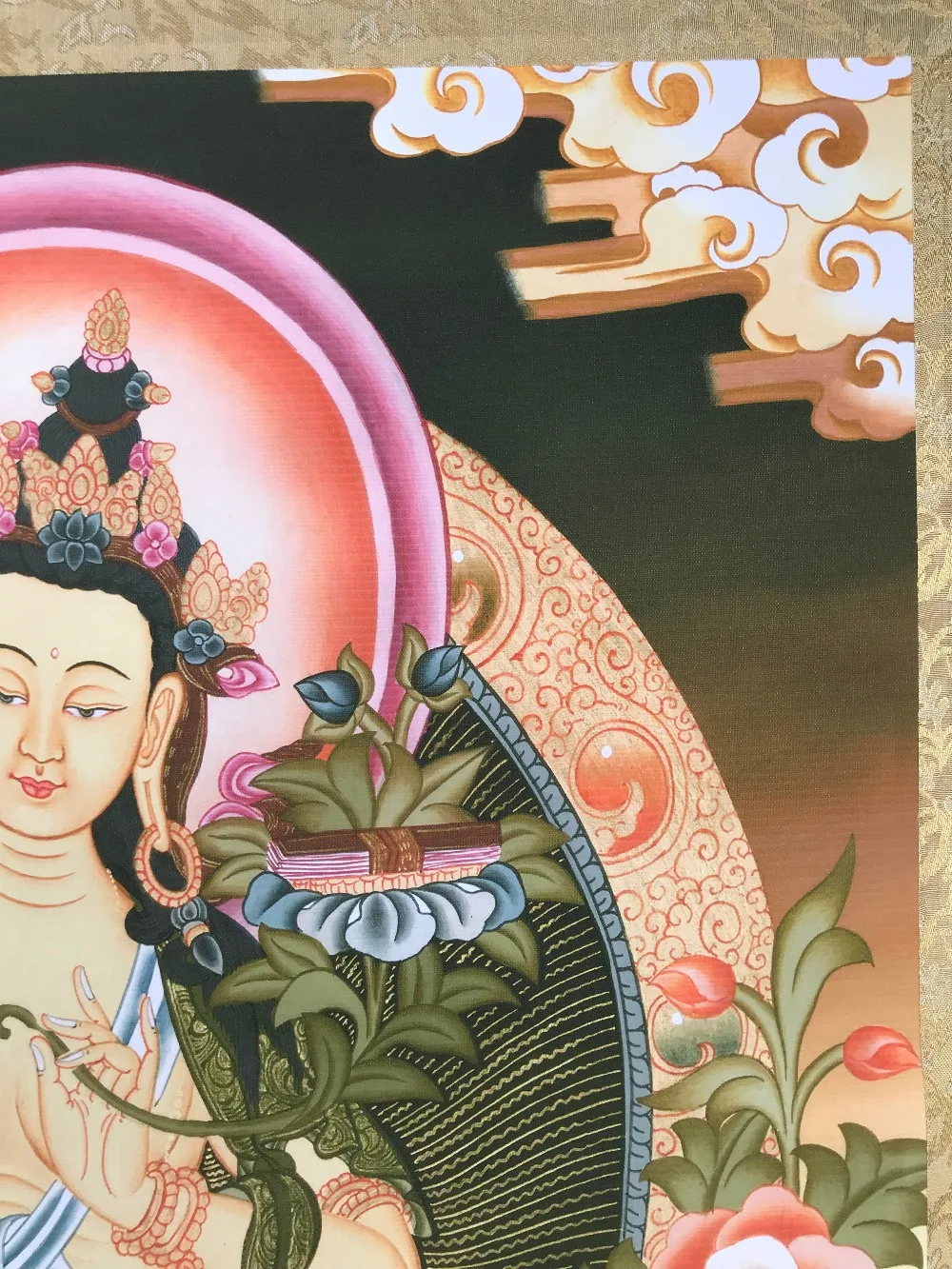 Chinese Tibetan Buddhist Thangka Buddhism God portrait | Дом и сад