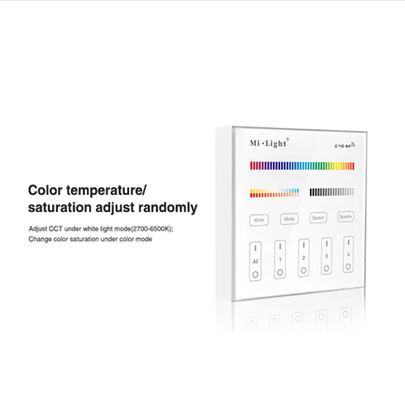 Контроллер светодиодной сенсорной панели Milight 2 4 г настенный пульт