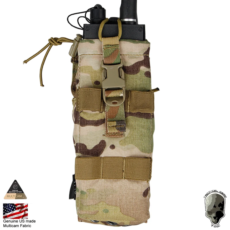 Multicam TMC наклон 152 MBTR Радио Чехол Walkie Talkie Чехол Molle Airsoft Wargame Пейнтбол Camo Combat gear TMC2541 мультикам черный - Цвет: Multicam