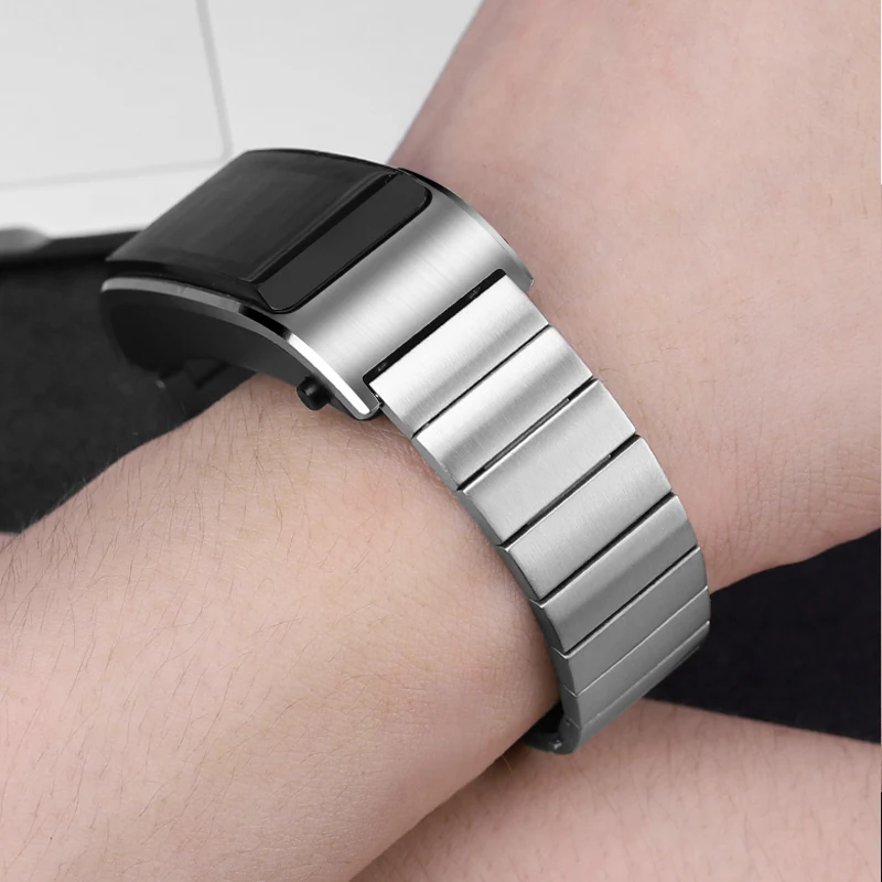 18 мм ремешок из нержавеющей стали для HONOR Watch S1 HUAWEI TalkBand B5 часы сменный