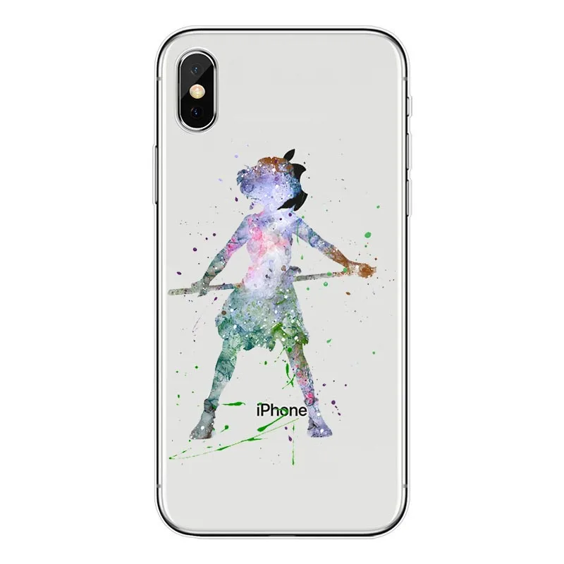 Cute Totoro Spirited Away Ghibli Miyazaki Anime Watercolor Art Hard PC Clear Phone Case For iPhone XS MAX7 7Plus 6 6S 6Plus 5 5S | Мобильные