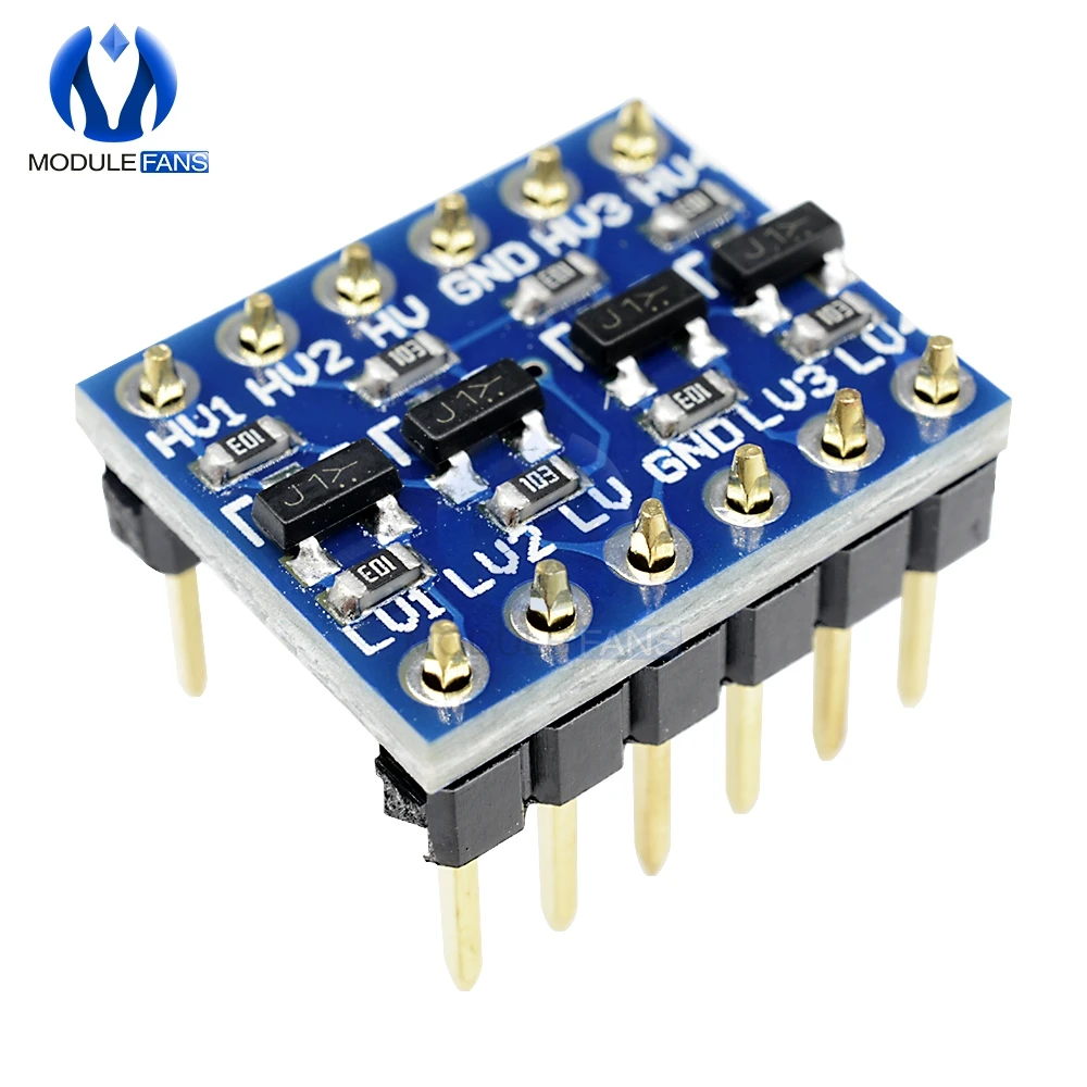10 шт. двунаправленная плата преобразователя логического уровня IIC I2C модуль 5 в 3 В