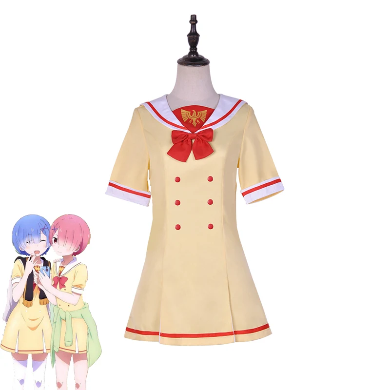 Аниме Re: Life in a different world Rem Ram косплей костюмы для девочек школьное женское нарядное
