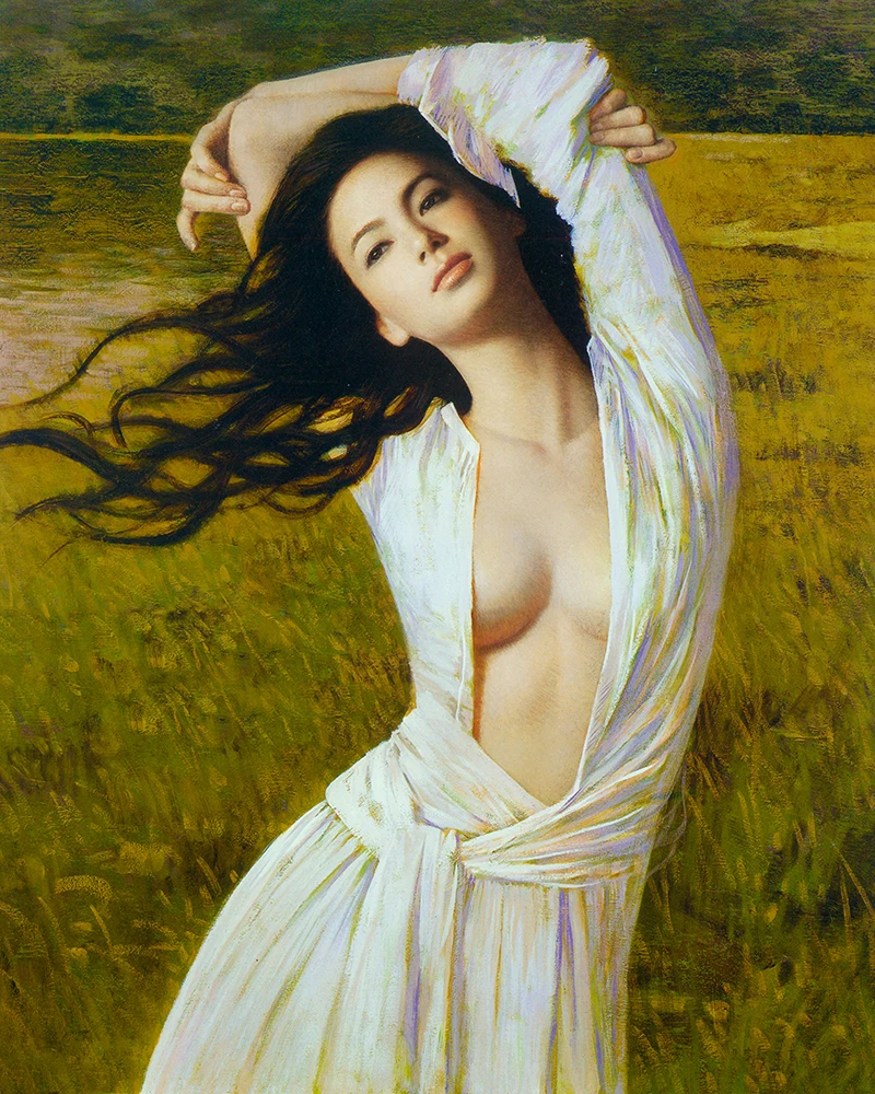 Красивая девушка Potrait мозаика Алмазная картина горный хрусталь Вышивка крестом