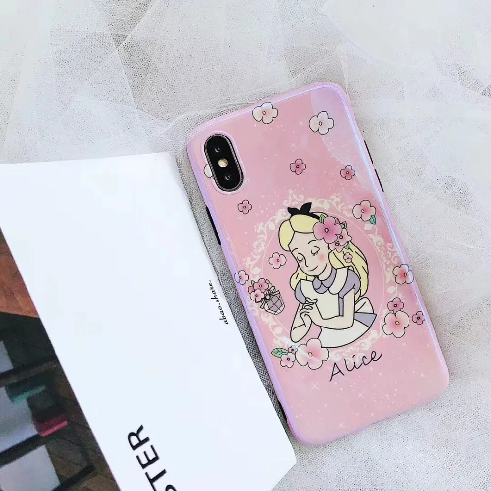 ORYKSZ чехол для iPhone 6 6s 8 Plus Чехлы Роскошные Винтаж девочек в цветочек силиконовая