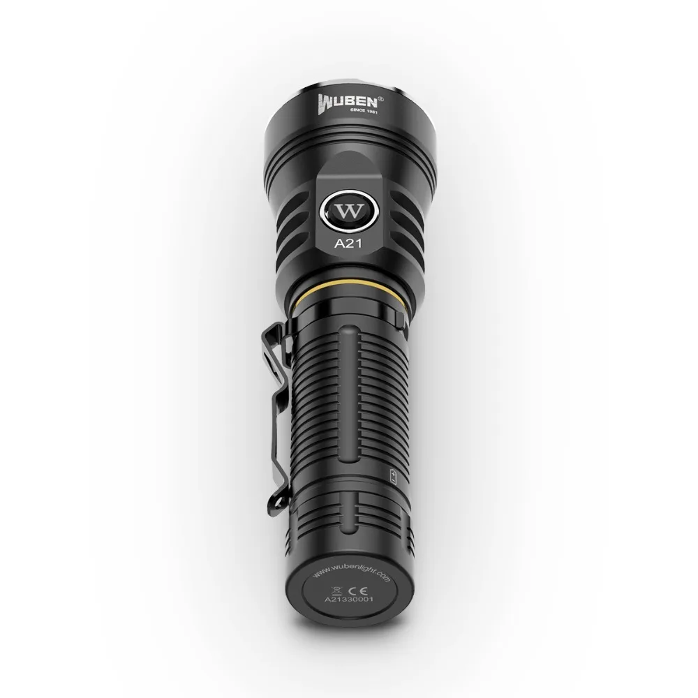Wuben A21 фонарик с USB подзарядкой CREE XHP70.2 max 4200 люмен расстояние луча 222 м уличный