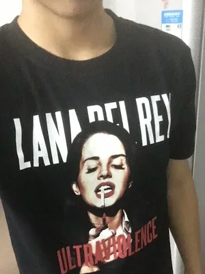 Мужская футболка с короткими рукавами Xuanyutee Lana Del Rey ULTRAVIOLENCE хлопковая Футболка