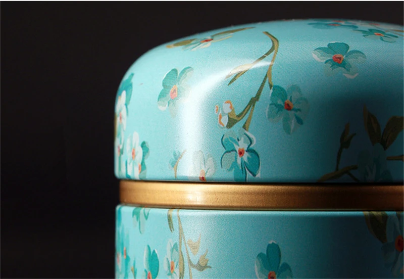 Синие цветочные принты похорон кремационные урны для маленьких прах питомца