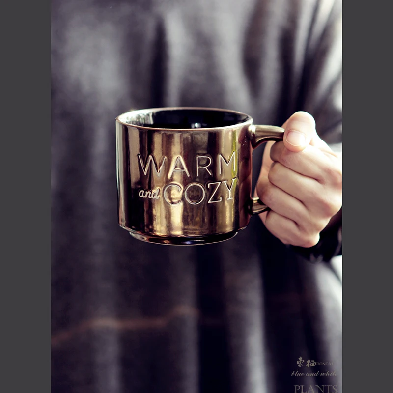 Керамические кофейные чашки в скандинавском стиле с простыми английскими