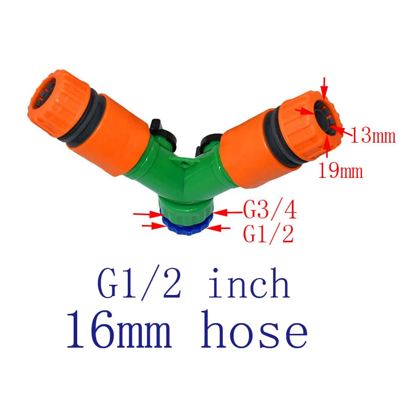 Wxrwxy Garden 2 way tap 1/2 garden hose 3/4 делитель воды кран &quotоросительный соединитель 16 мм splitter