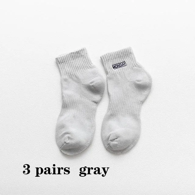 3 pairs gray Стиль, мужские спортивные носки, чёсаный хлопок, сплошной цвет, махровые носки, Повседневная Уличная одежда, крутая неделя, носки для мужчин, размер: EU39-44 - Цвет: 3 pairs gray
