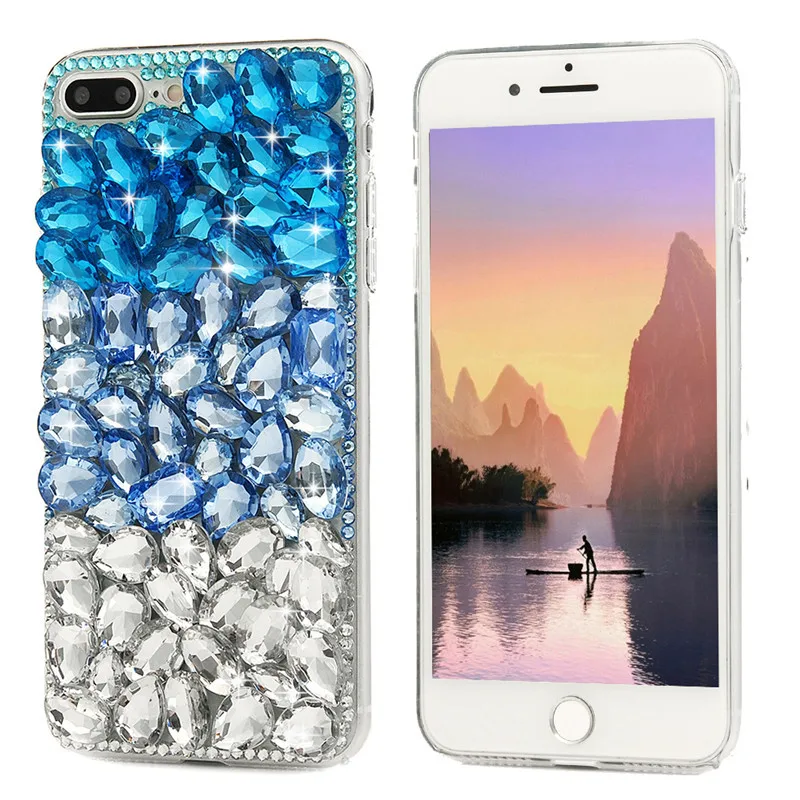 YOKIRIN 3D ручной работы градиент Bling Diamond чехол для iPhone 7 Plus со стразами телефон Crystal