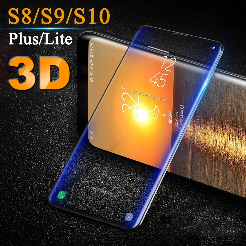 Защитное 3d стекло закаленное для samsung galaxy s10/s9/s8 plus lite/8/9/10|Защитные стёкла и плёнки