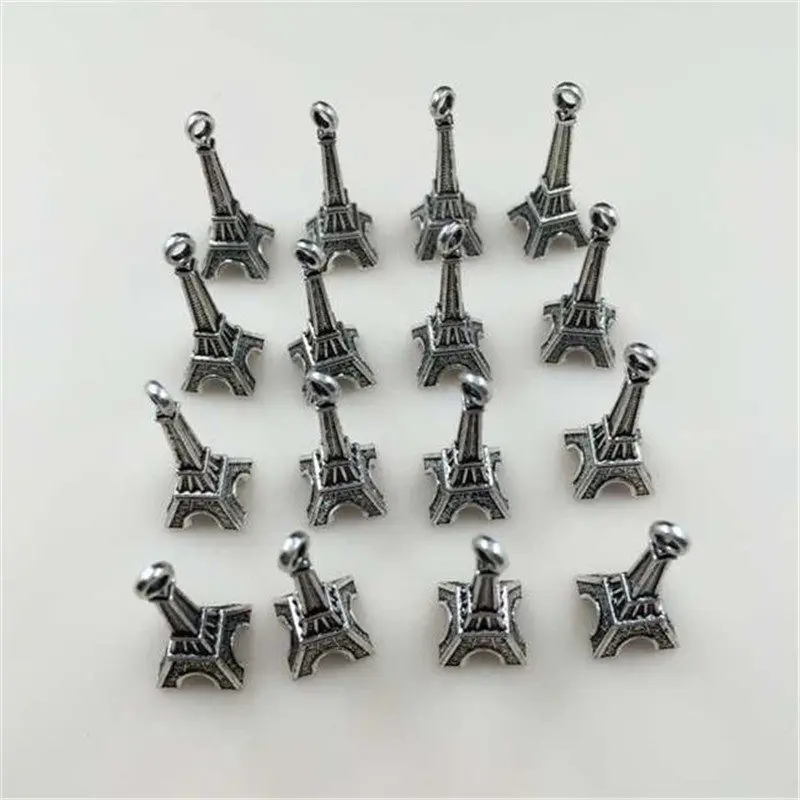 

Eiffel Tower Alloy 3D Charms Pendants DIY Fashion Towers Bronze Tibetan Silver Charms 30X11mm 20pcs T417 New 2017 Free Shipping