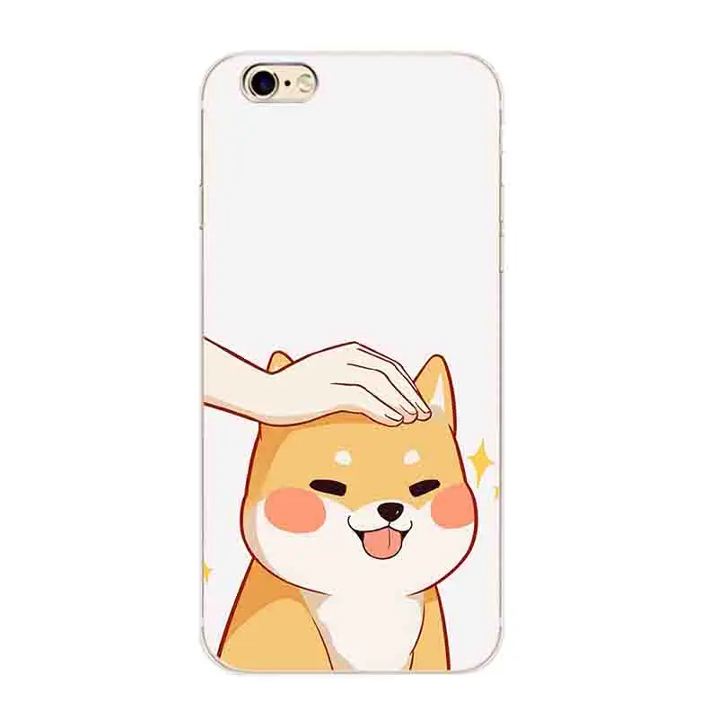 Чехол для iPhone 6/6S чехол 4 7 дюйма 6 Plus 5 6S мягкий из ТПУ с рисунком Шиба-дизайна |