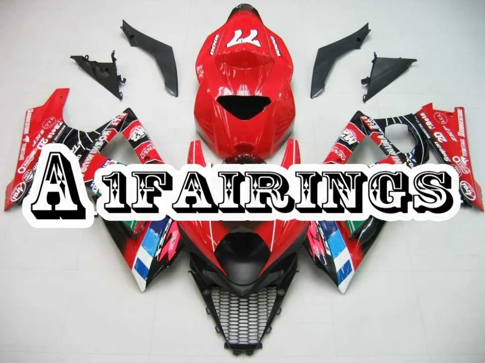 Обтекатели из АБС пластика для Suzuki GSXR1000 K7 2007 2008 GSXR 1000 07 08 красные черные зеленые