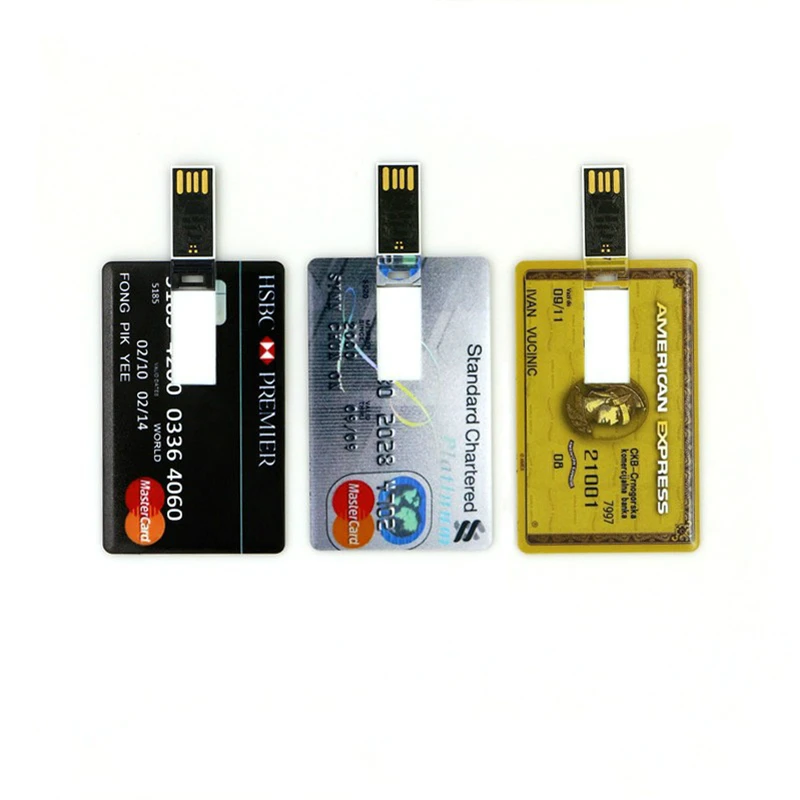 

Card Pendrive USB flash drive 4GB 8GB 16GB 32GB 64GB HSBC MasterCard credit card Popular USB Flash Drive Card Pen drive USB 2.0