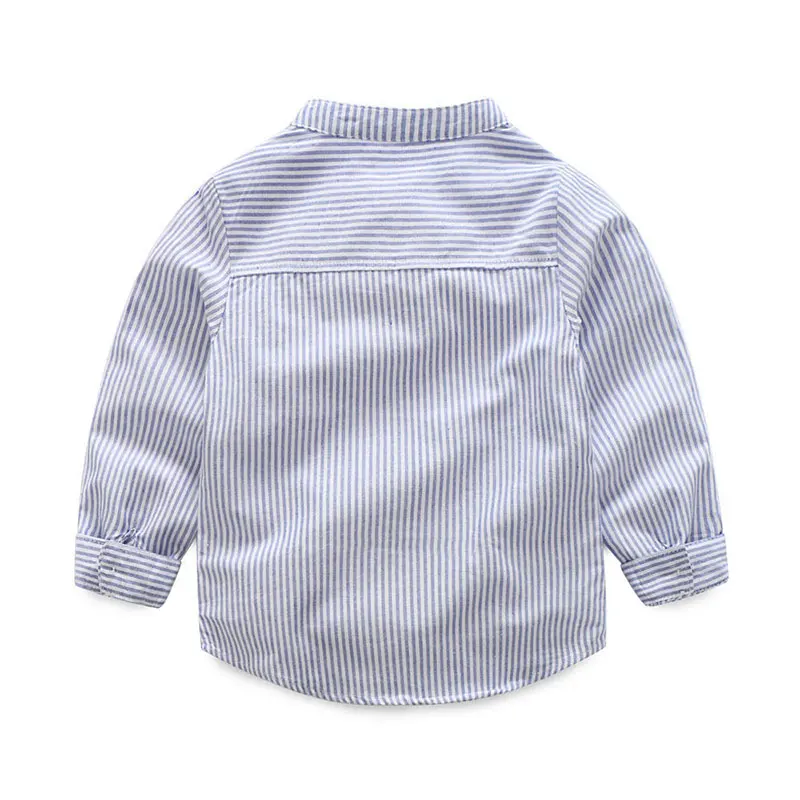 kids boys clothing sets 2018 autumn baby school 2 pieces striped shirts+jeans children casual cotton suits 3-8 years |
