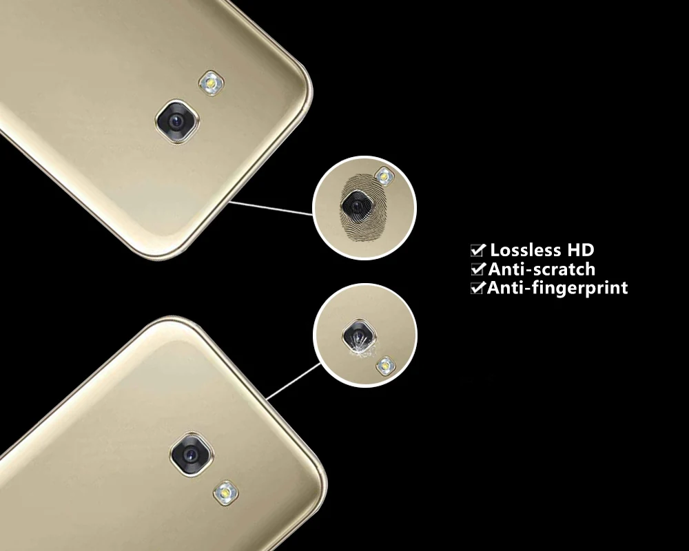 Стеклянная пленка для объектива задней камеры Samsung Galaxy A3 (2017) A3200 SM-A320F защитная -