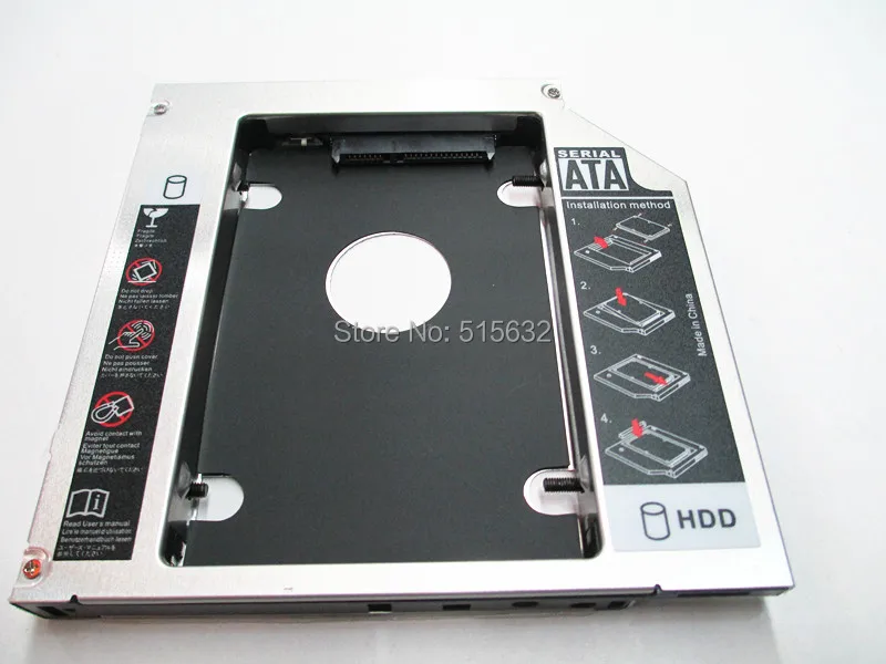 Новый 12 7 мм 2 й HDD SSD жесткий диск адаптер Caddy разъем отсека для HP Probook 4530s SATA|2nd hdd|caddy