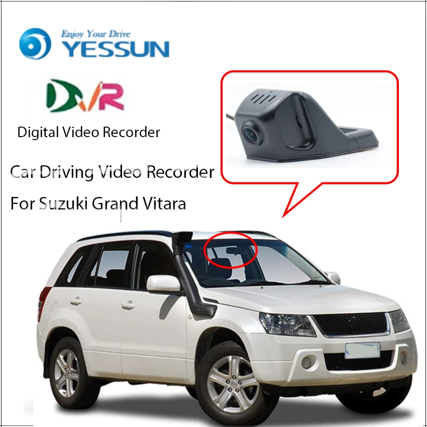 Автомобильный цифровой видеорегистратор YESSUN для Suzuki Grand Vitara Передняя камера HD 1080P