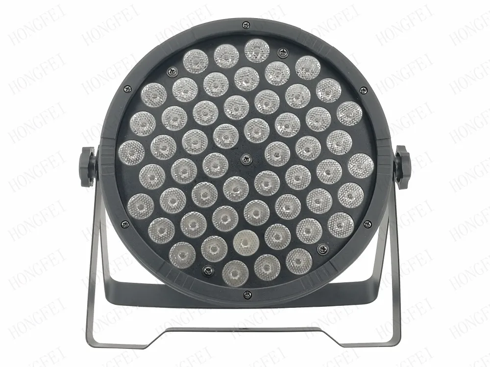 8 шт./лот 54x3 Вт RGB 3в1 Светодиодный прожектор плоских параллельных лучей DMX512 dj огни профессиональное сценическое освещение оборудование