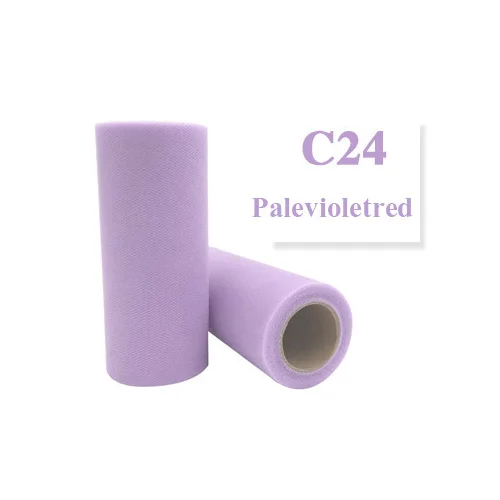 C24 Palevioletred Тюль в рулоне(22 м/рулон), 15 см, тюль из органзы с кристаллами, рулон, юбка-пачка, мягкая, для свадьбы, Рождества, дня рождения, вечеринки, для детей - Цвет: C24 Palevioletred