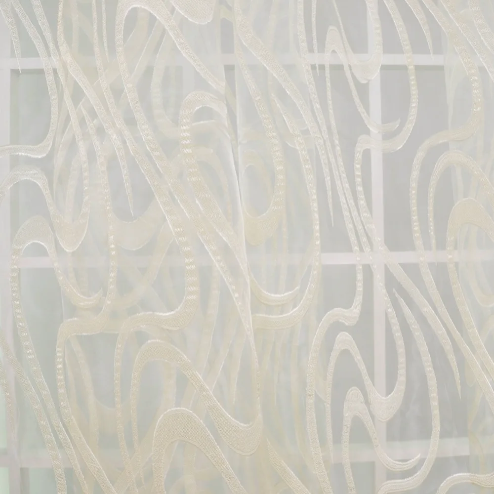 NAPEARL Европейский Стиль Полосатый жаккардовый дизайн готовые отвесные шторы