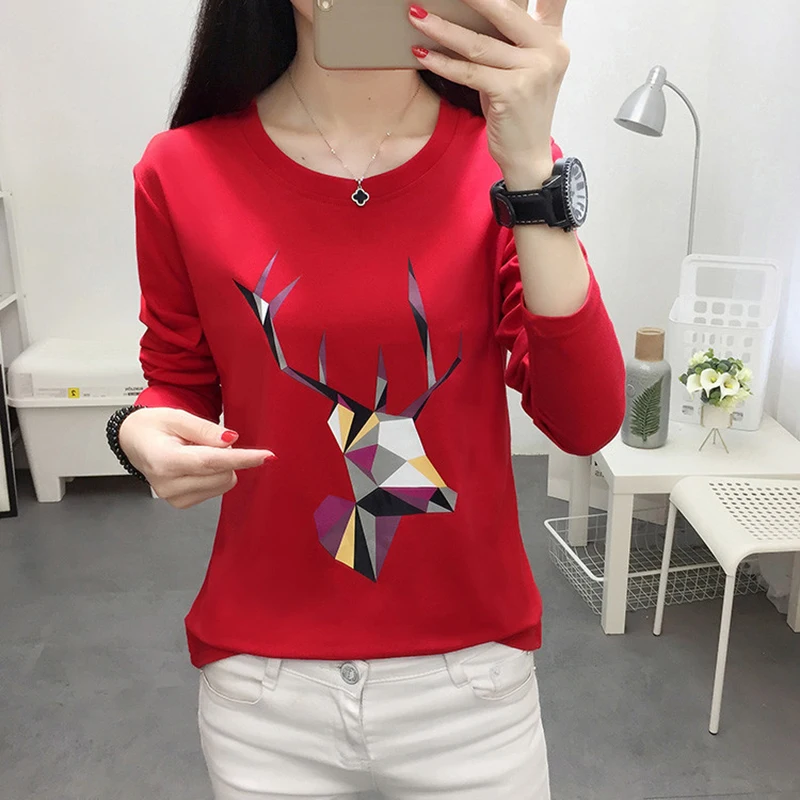 AOSSVIAO Chemise Femme Manche Longue футболка с длинным рукавом Женская 2021 Повседневная
