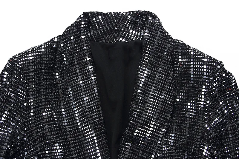 Женская куртка осень 2019 новый стиль приталенный темпераментный костюм блестящее