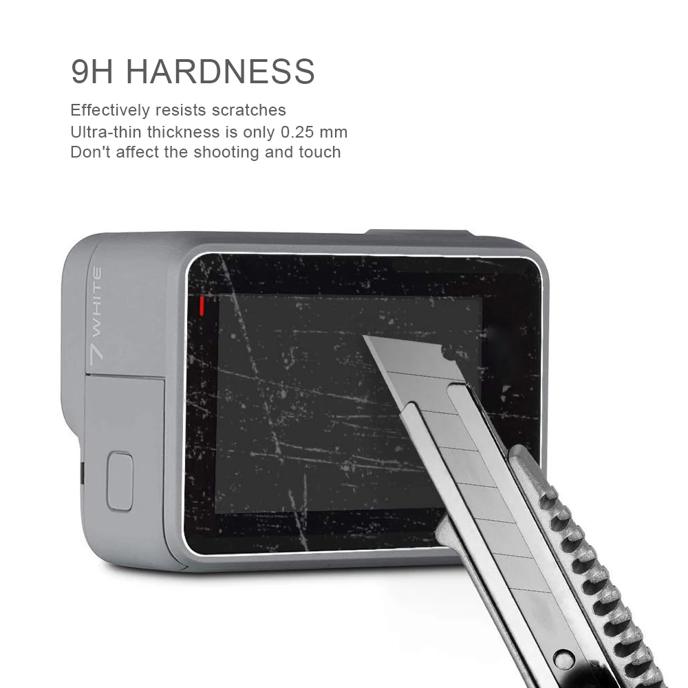 Защитная пленка для объектива из закаленного стекла и ЖК-экрана GoPro Hero 7