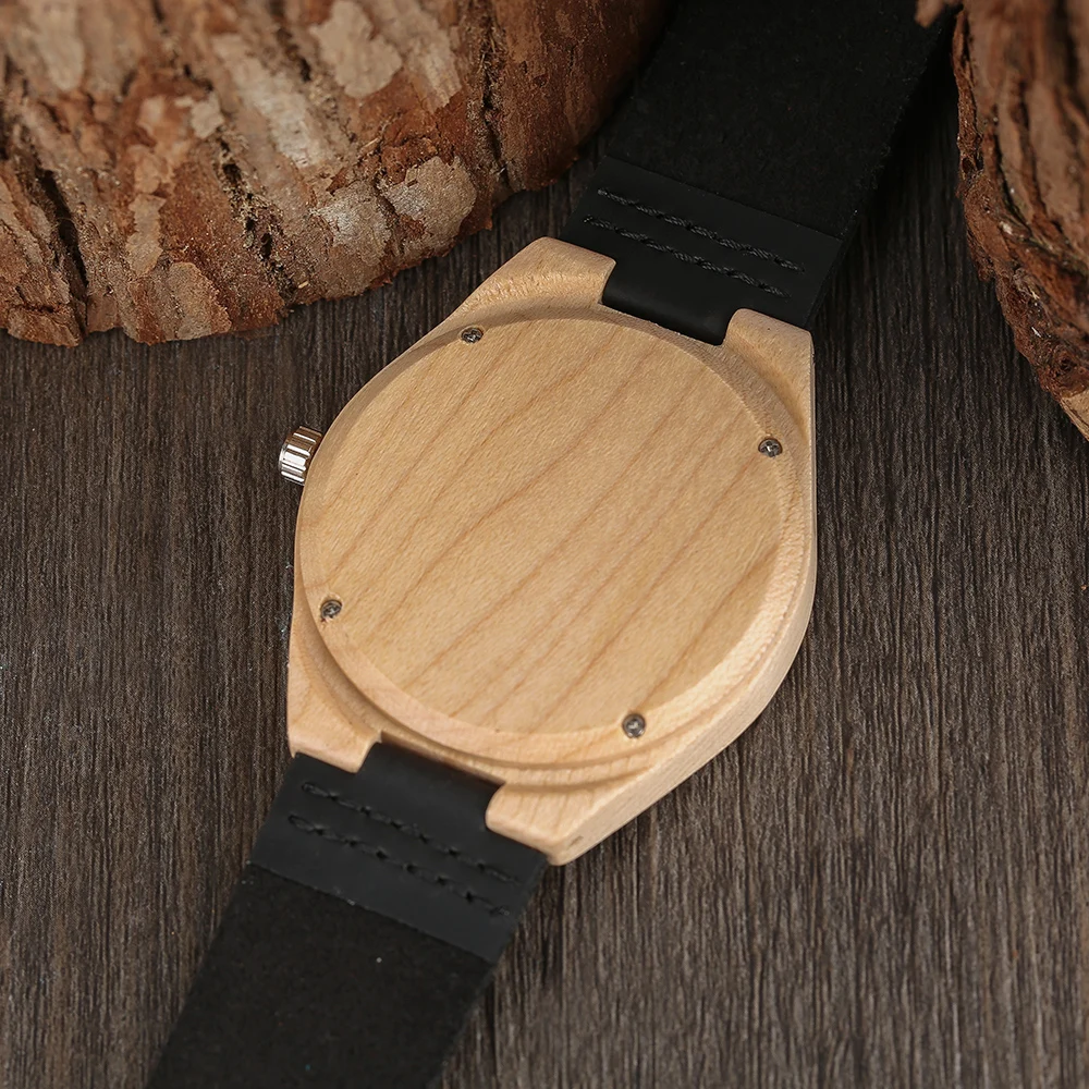 Модные Простые бамбуковые деревянные часы для мужчин лучший бренд Роскошные
