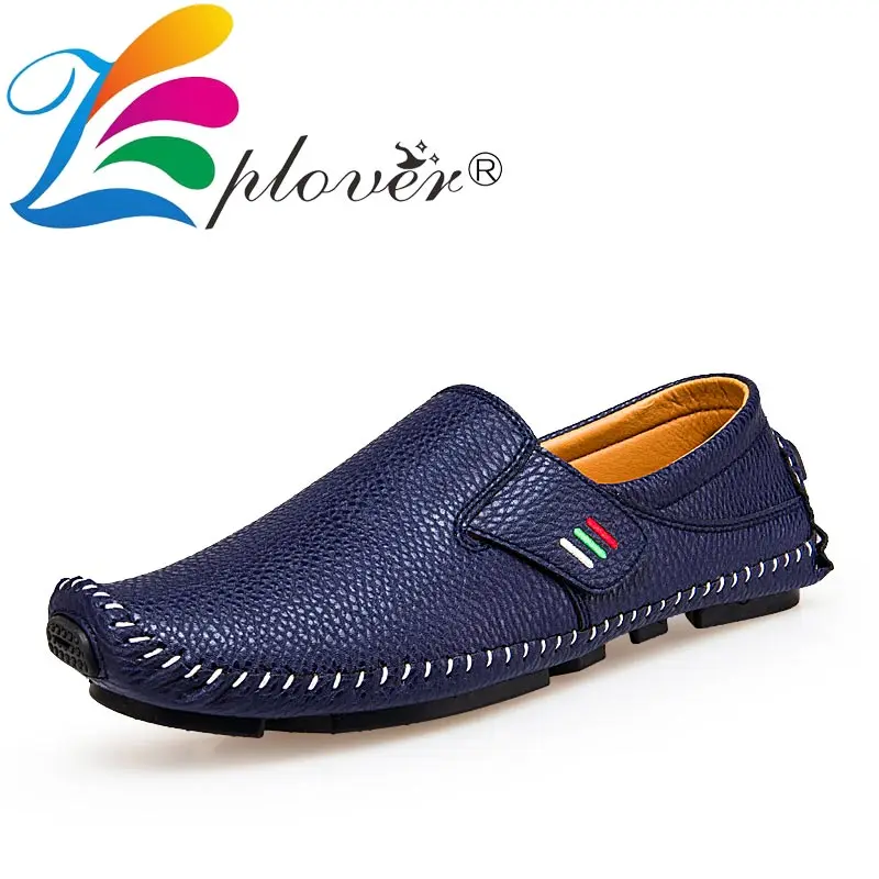 

Handmade Men Casual Shoes Mocassin Homme Soft Leather Shoes Men Loafers Big Size Breathable Comfortable Male Flat Driving Shoes