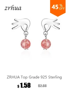 ZRHUA,, 925 пробы, серебро, кубический цирконий, кристалл, классические, круглые серьги для женщин, свадебные, Bijoux Brinco, Большая распродажа