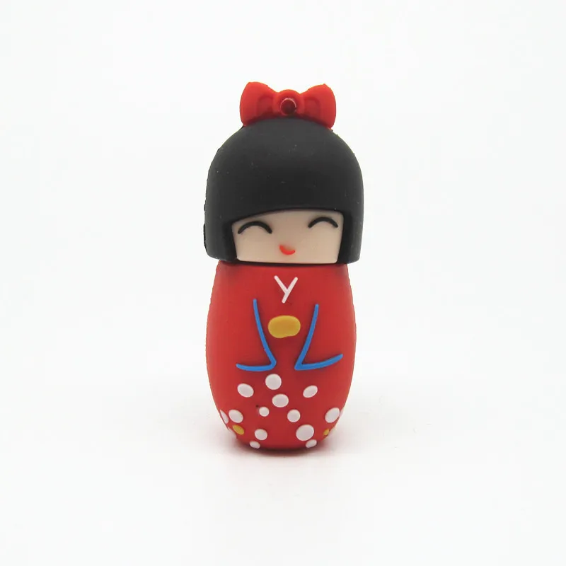 100% реальная емкость милая Японская девочка гейша usb флеш-накопитель милый 2 0 4 ГБ 8