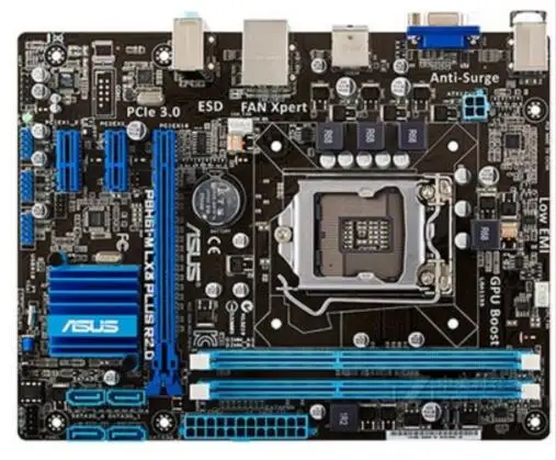 Б/у десктопная Материнская плата Asus P8H61 M LX3 PLUS R2.0 H61 Socket LGA 1155 i3 i5 i7 DDR3 16G uATX UEFI