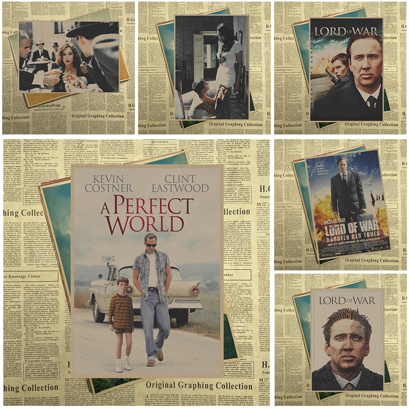 Плакат из крафт бумаги с мотивом Моники Беллуччи декоративные картины на стену