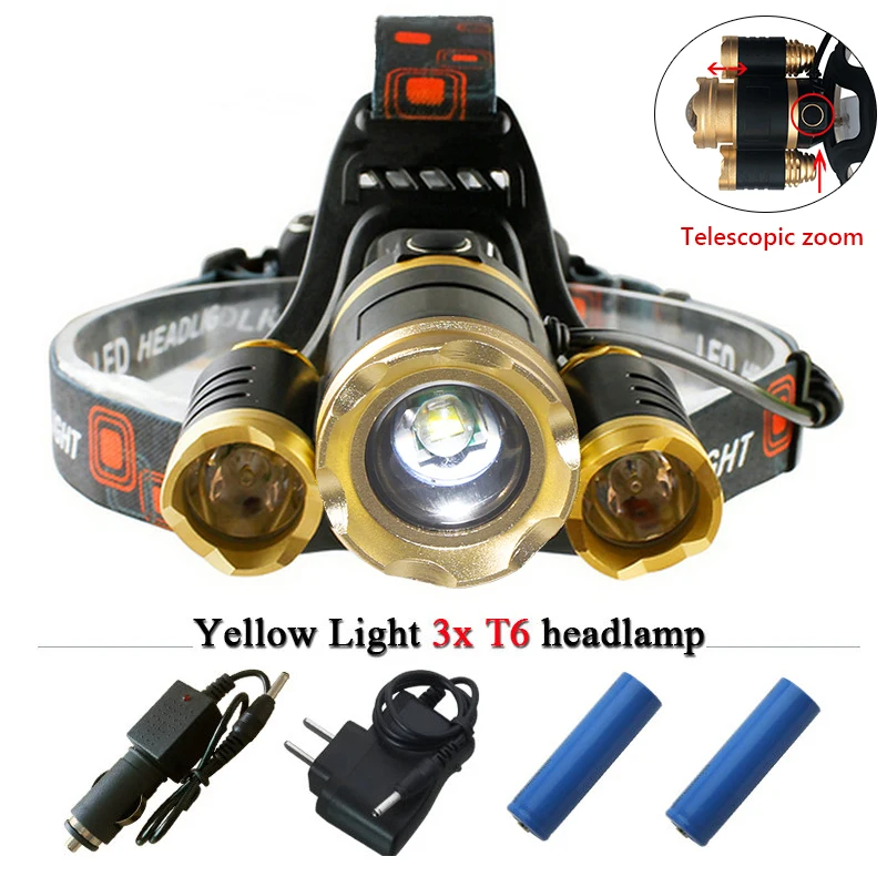 CREE 3 xml T6 фара 12000LM масштабируемой светодио дный Фары Водонепроницаемый
