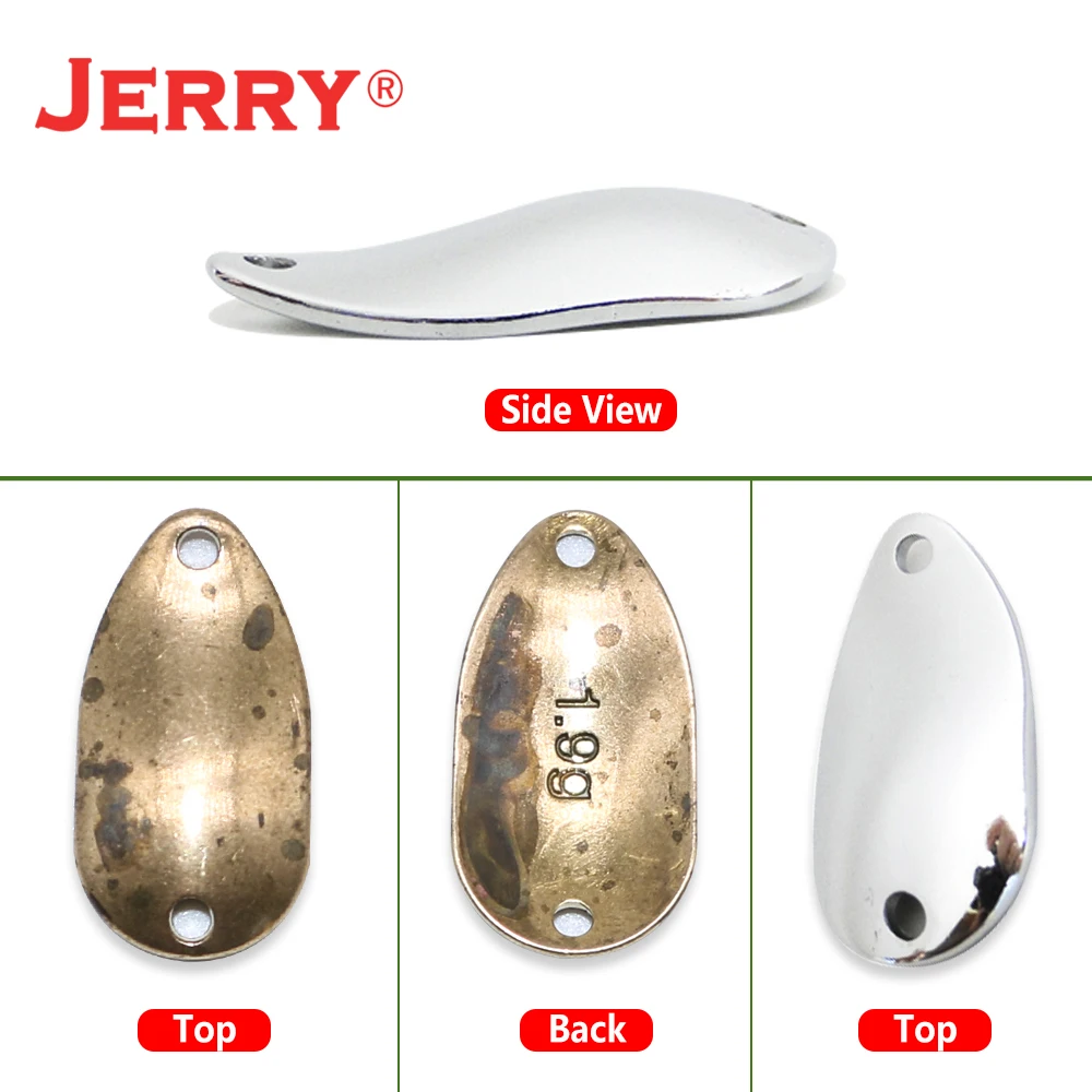 Jerry Gemini 50 шт. 1 г 7 2 3 4 Неокрашенные Пустые ложки для микрофорели латунная