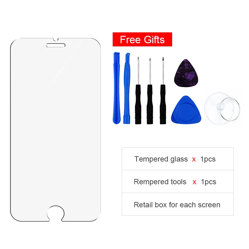 Spare Parts 1PCS LCD For iPhone 7 Plus Display Touch Screen Assembly Replacement Good 3D touch Mobile Phone LCDs | Мобильные