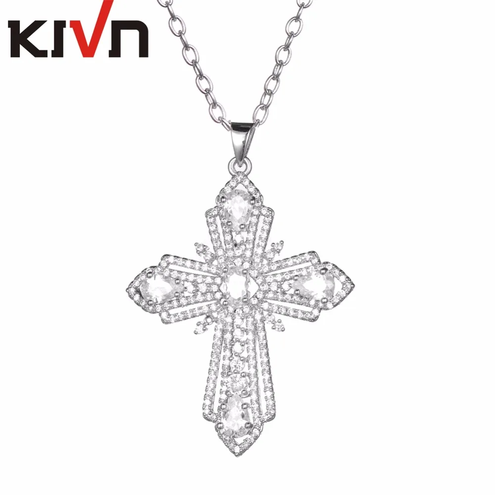 Модные ювелирные украшения KIVN сверкающее Королевское синее ПАВЕ фианиты женские