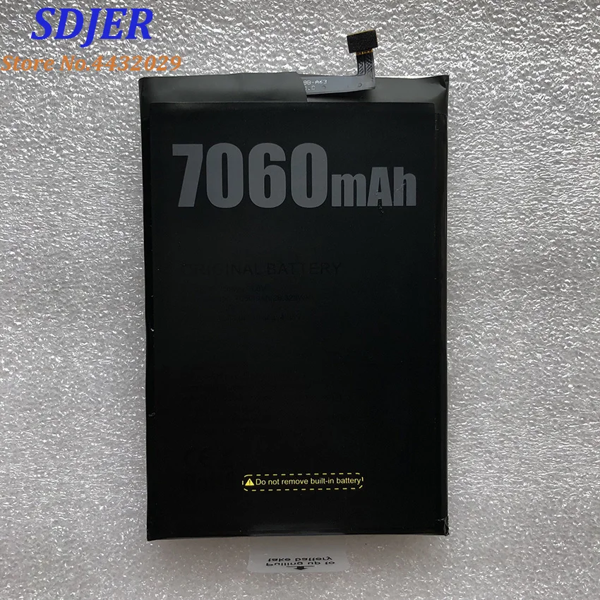 100% Новый оригинальный запасной аккумулятор Doogee BL7000 7060 мАч запасные части для