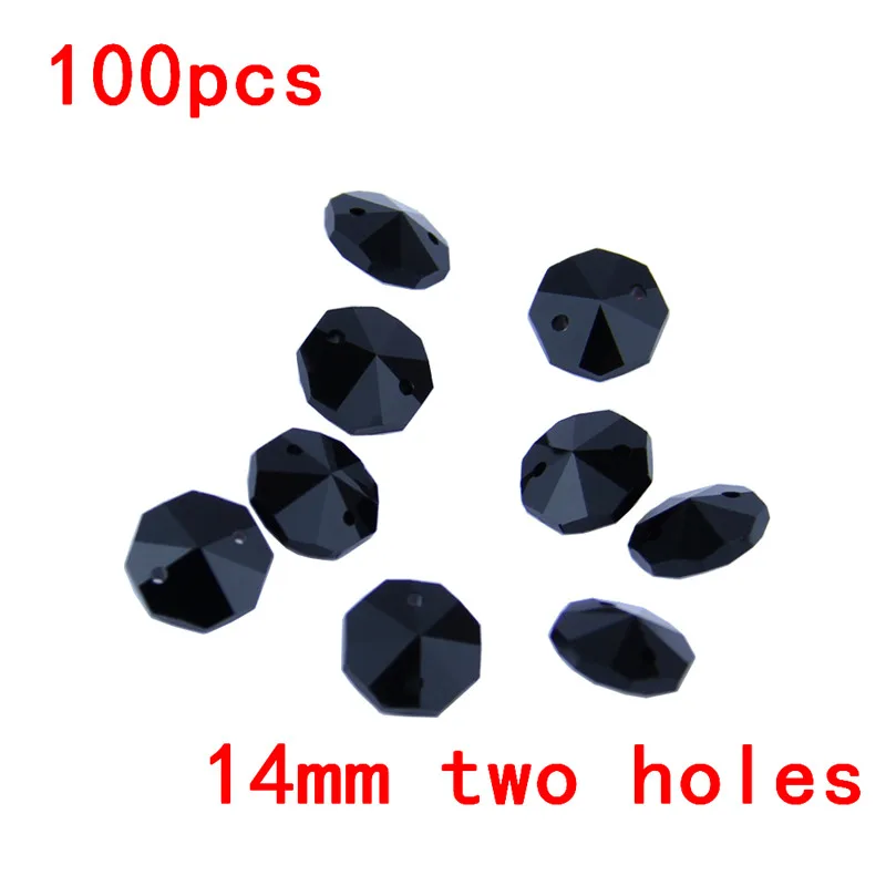 Стеклянная люстра с восьмиугольными бусинами диаметр 14 мм 100 шт./лот | Освещение