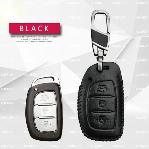 Чехол для автомобильного ключа, из натуральной кожи, для Hyundai i10, i20, i30, HB20, IX25, IX35, IX45, TUCSON, Avante