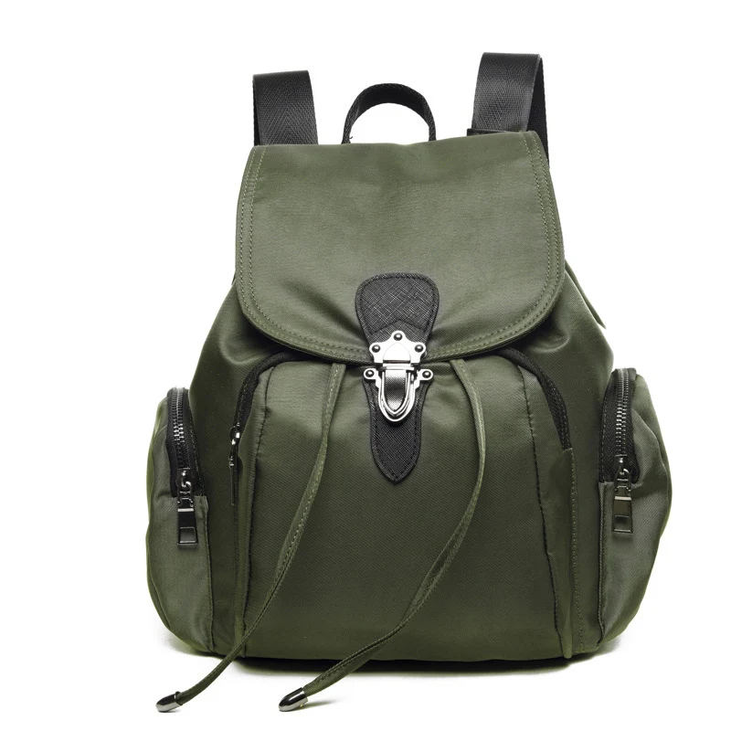 Тренд новые женские рюкзаки модные однотонные водонепроницаемые нейлоновые