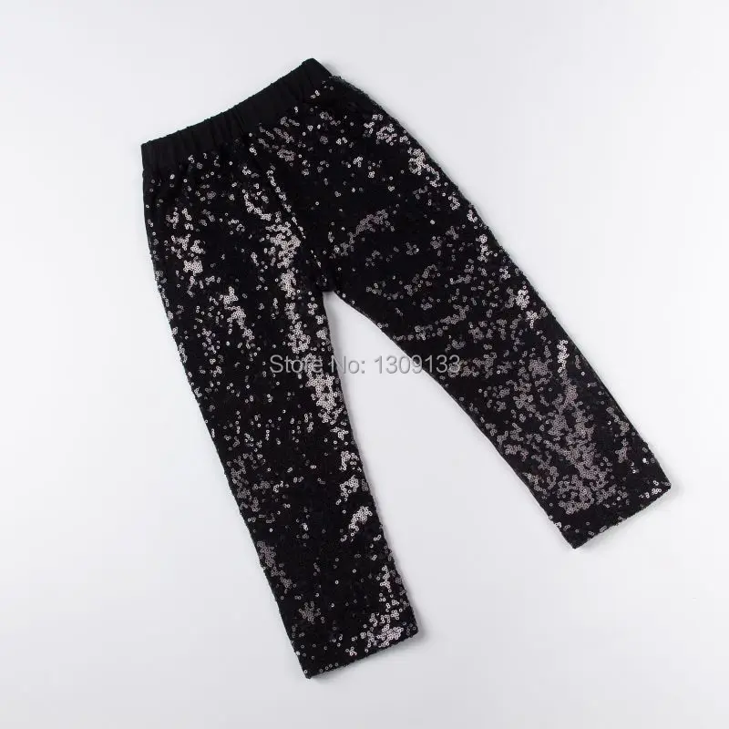 Брюки для девочек с блестящими стразами золотого цвета леггинсы детские штаны