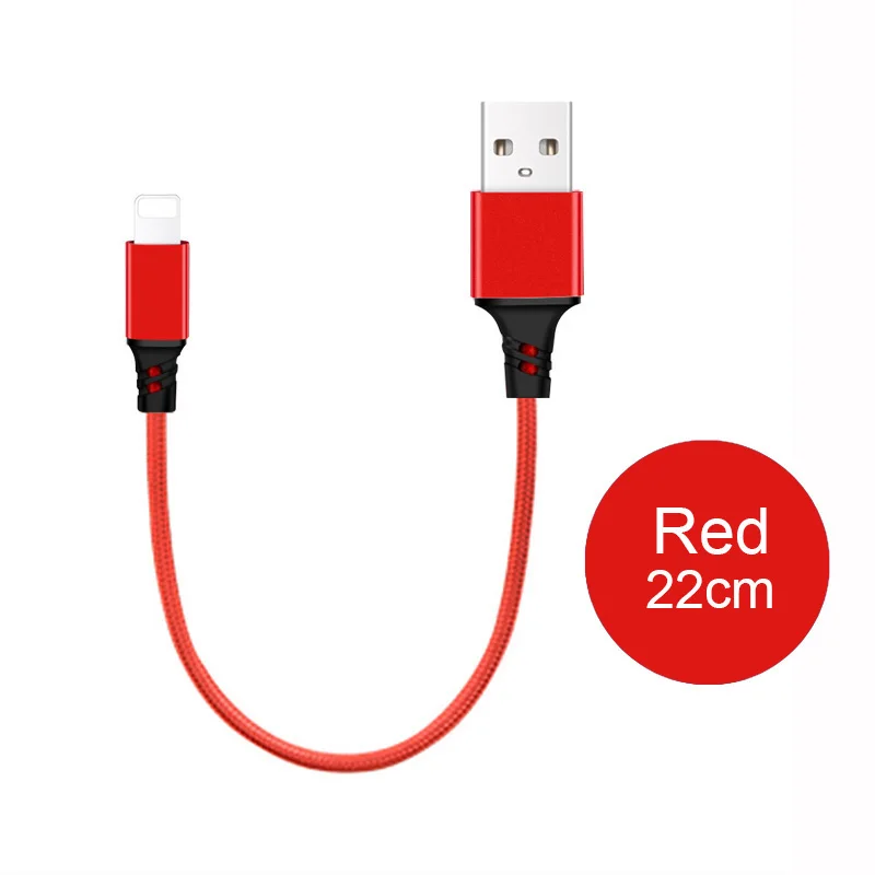 2/3 в 1 кабель зарядного устройства для iPhone 6 S 6 S 5 SE 7 8 Plus X XR XS Max Micro usb type C Android для huawei Xiaomi 3в1 3A провод шнур - Цвет: Red ios 22cm
